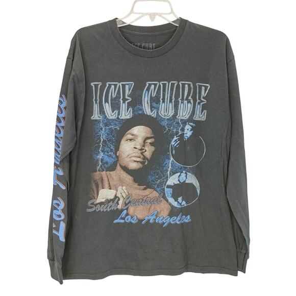 Ice Cube South Central Los Angeles Long Sleeve Shirt Black Large Streetwear - Picture 2 of 7